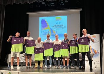 Imagen de la presentación del torneo, celebrada este domingo. Foto: Club Náutico Santa Eulalia.