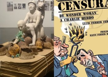 La escultura y la cubierta original de la revista El Jueves tienen al Rey Juan Carlos como motivo principal.