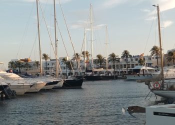 Imagen de los amarres de Marina La Savina de Formentera-