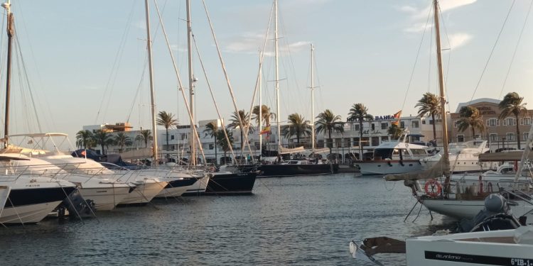 Imagen de los amarres de Marina La Savina de Formentera-