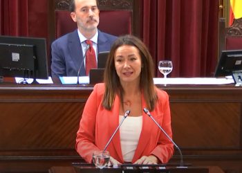 La consellera Marta Vidal, durante su intervención. Foto: Parlament.