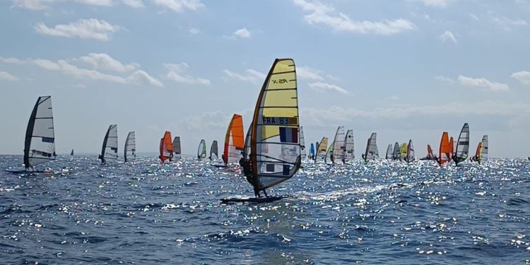 Un momento de la competición. Foto: Club Náutico Santa Eulària