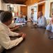 Una imagen de la reunión entre Consell y Ayuntamiento de Santa Eulària en la sede de este último.
