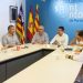 Un momento de la reunión celebrada a mediodía. Foto: Ayuntamiento de Sant Antoni