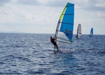 Imagen de uno de los días de competición. Foto: Club Náutico Santa Eulària
