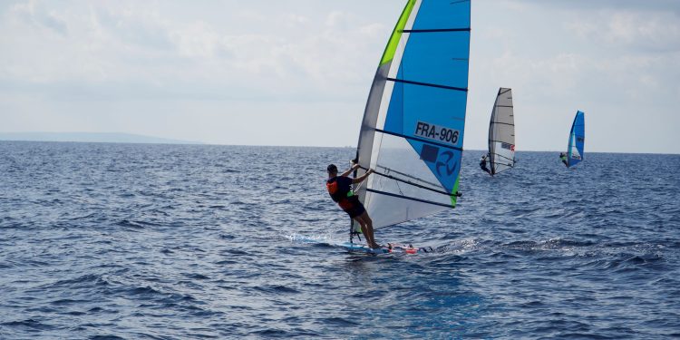 Imagen de uno de los días de competición. Foto: Club Náutico Santa Eulària