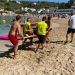 Servicio de socorrismo en una playa de Sant Josep