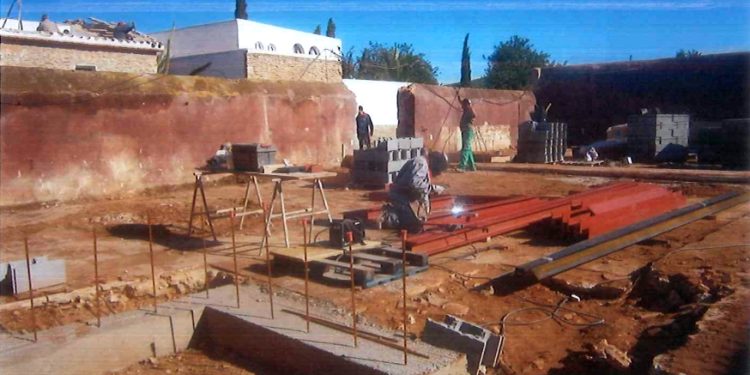 Una imagen de las obras facilitada por el Ayuntamiento de Santa Eulària.