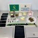 Droga y elementos incautados por la Guardia Civil en Sant Antoni.