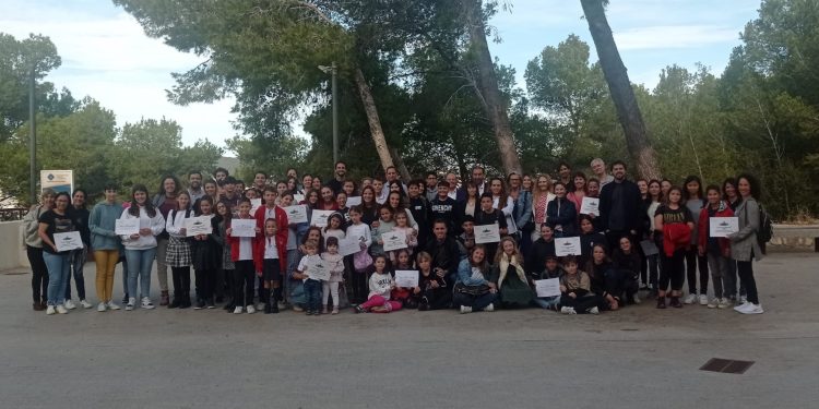 Foto de familia de los galardonados.