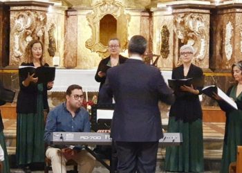 Un momento del recital ofrecido ayer.