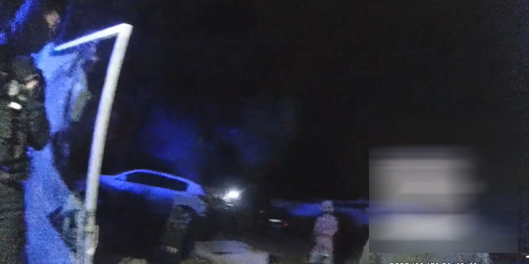 Imagen del vídeo de la intervención de la Policía Local de Sant Josep en una fiesta ilegal