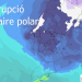 Imagen de la Aemet me muestra la irrupción prevista de aire polar en tonos azules y blancos
