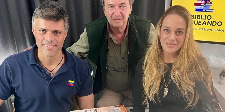 Leopoldo López, Javier Moro y Lilian Tintori