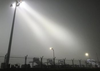 Niebla en el aeropuerto de Ibiza. Foto LFA