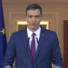 Pedro Sánchez durante una comparecencia.