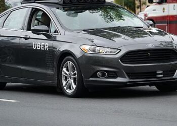 Un coche UBER.