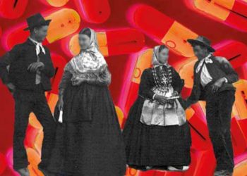 Detall del cartell de l'obra.