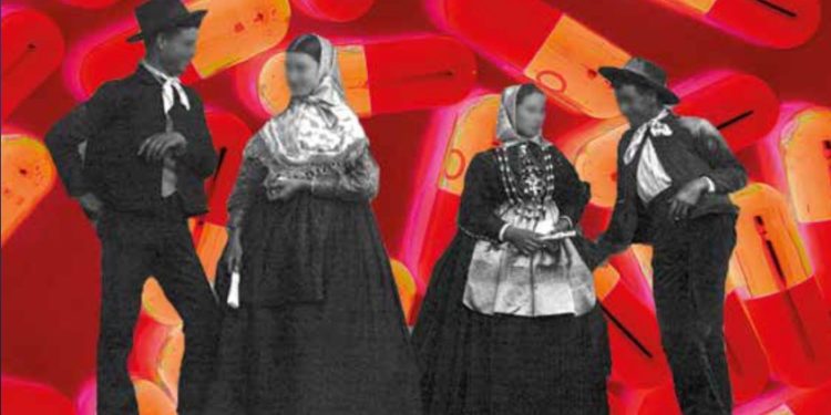 Detall del cartell de l'obra.