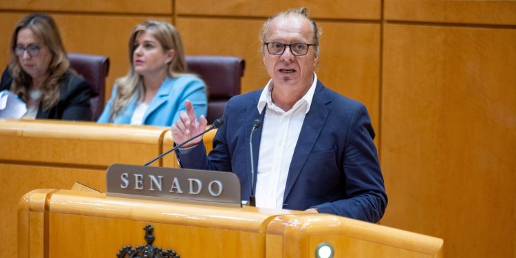 Juanjo Ferrer, durante la seva intervenció. Foto: Eivissa i Formentera al Senat