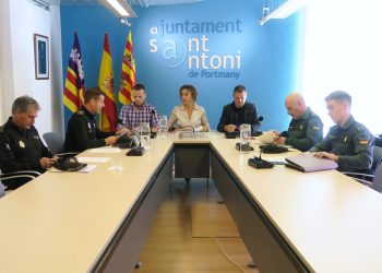 Reunión de la Junta Local de Seguridad de Sant Antoni. Foto: Ayuntamiento de Sant Antoni