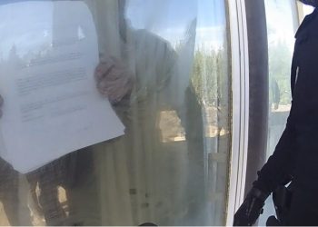 Imagen de la intervención compartida por los agentes en sus redes sociales. Foto: Policía Local de Sant Josep