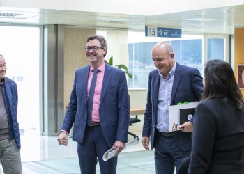 Toni Costa y Vicent Marí, hoy en el Consell.