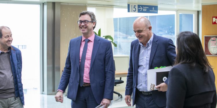 Toni Costa y Vicent Marí, hoy en el Consell.