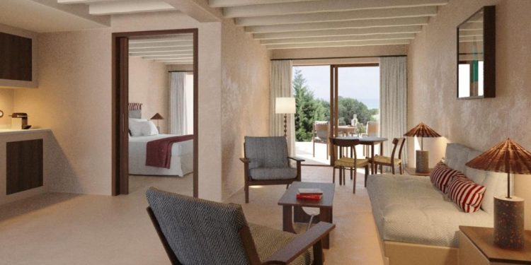Interior de uno de los apartamentos Dunas Formentera. Imagen Marugal Dunas Formentera Booking