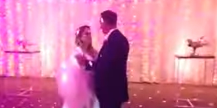 Una captura del vídeo de la boda de  Juan González Herrero en Ibiza.