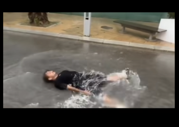 Una de las imágenes recopiladas en el falso trailer de GTA. Imagen @portmanyatico