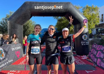 En la imagen, las ganadoras de la Maratón. Foto: 3 Días Ibiza Trial
