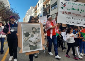 Manifestación contra el genocidio en la guerra Israel-Palestina. Fotos Graciela Massiano
