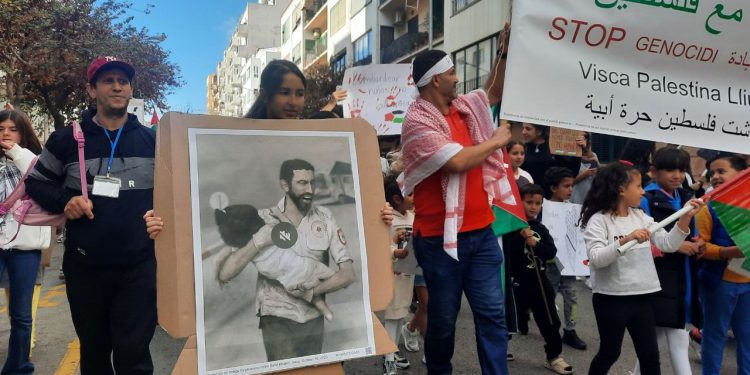 Manifestación contra el genocidio en la guerra Israel-Palestina. Fotos Graciela Massiano