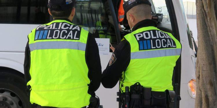 Un control de transporte escolar.