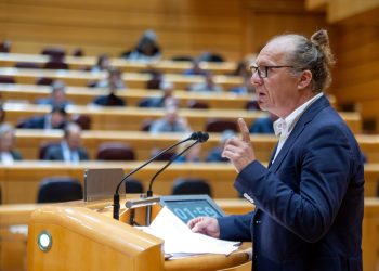Imatge d'arxiu del senador Juanjo Ferrer, en una intervenció al Senat. Foto: Eivissa i Formentera al Senat