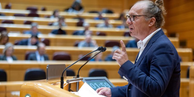 Imatge d'arxiu del senador Juanjo Ferrer, en una intervenció al Senat. Foto: Eivissa i Formentera al Senat