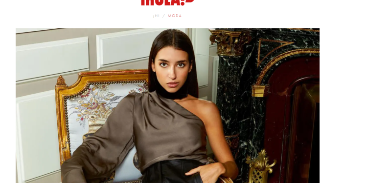 Maria Monfort Matutes, nieta de Abel Matutes, posa en una de las imágenes del reportaje de Hola!. Credito imagen Hola! edición digital