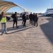 Policía Nacional en el puerto de Ibiza esta semana atendiendo la llegada de migrantes.