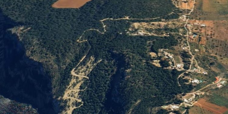 Zona del rescate. Foto: Bombers d'Eivissa