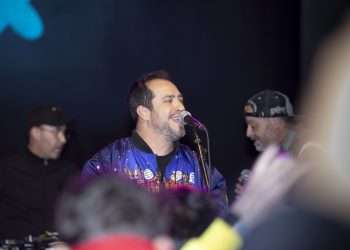 Un momento de la actuación de El Langui.