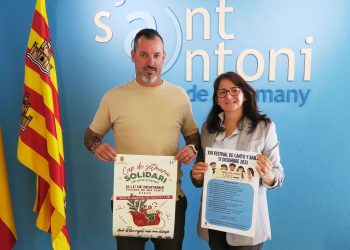 Jorge Nacher y Carmen Vargas, en la presentación del festival. Foto: Ayuntamiento de Sant Antoni