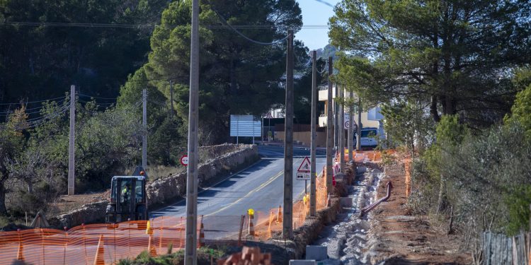Imatge de l'estat de les obres. Foto: Consell d'Eivissa
