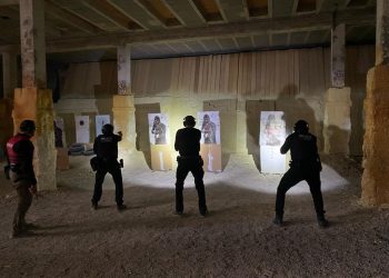 Prácticas de tiro realizadas. Foto: Ayuntamiento de Sant Antoni