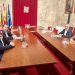 Representantes de sindicatos y patronales en una reunión reciente en Palma.