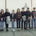 Los jóvenes profesionales con Maria Fajarnés, en el centro.