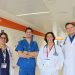 De izquierda a derecha, la doctora Marlenis Pérez, el doctor Gianfranco Martinis, la responsable del servicio, doctora Magdalena Memoli y uno de los recientes fichajes, el doctor Sergio E. Veloso. FOTO: Área de Salud.