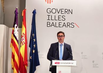 Toni Costa, en una rueda de prensa de  tras el Consell de Govern.