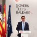 Toni Costa, en una rueda de prensa de  tras el Consell de Govern.