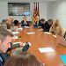 Antoni Vera reunido esta semana en Ibiza con representantes sindicales.